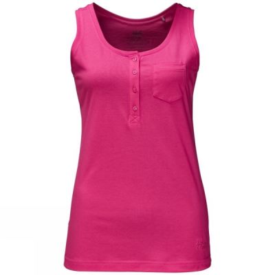 Top Jack Wolfskin Essential Mujer - Rosas - Chile TKS921450